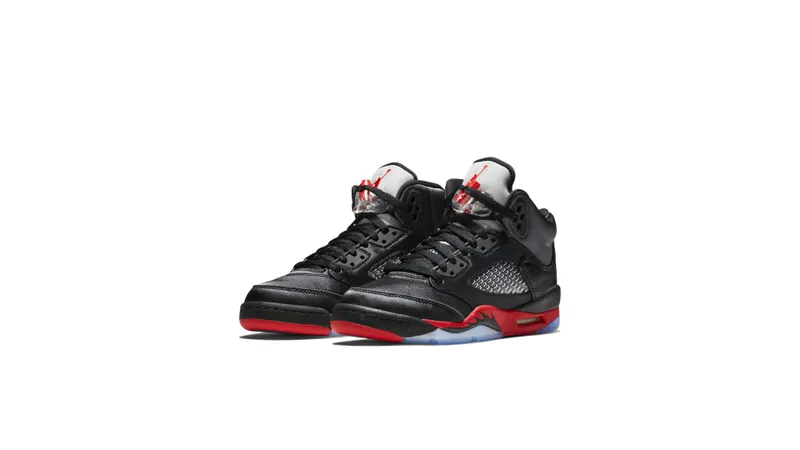 Jordan 5 Retro Satin Bred (GS) Black/University Red (440888-006)