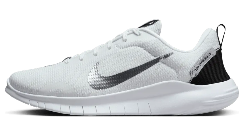 Nike Flex Experience Run 12 Premium Summit White Black White Metallic Silver (FZ2114-100)