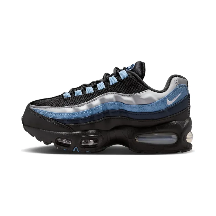 Nike Air Max 95 BB LTR GS “Black / Light Smoke Grey / Work Blue / White” (II4130-018)