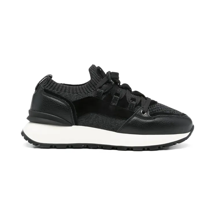 Doucal’s mit Kontrasteinsätzen “Black” (DD8730WHITPX722NN00)