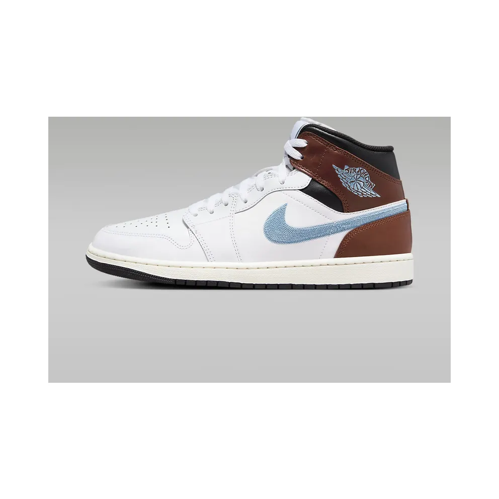 Jordan 1 Mid SE White Brown Blue Grey (FQ7831-142)