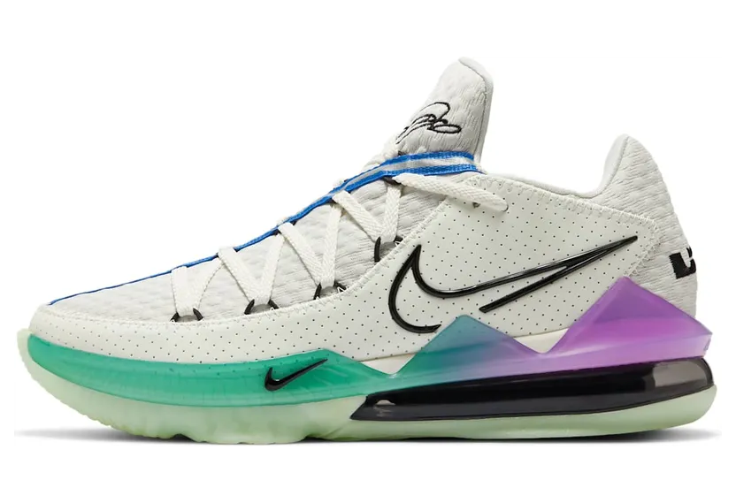 Nike LeBron 17 Low ‘Glow In The Dark’ Spruce Aura/Black/Racer Blue (CD5007-005)