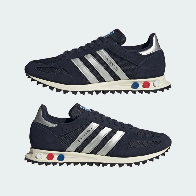 Adidas LA TRAINER OG Shoes Legend Ink / Silver Metallic / Off White (KJ4382)