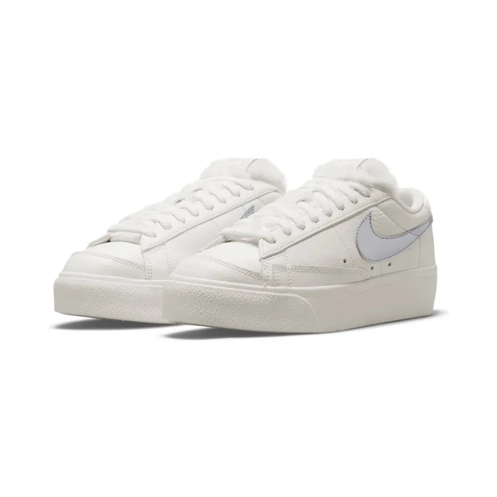 Nike Blazer Low Platform Faux Sherpa Fur (DO8993-100)