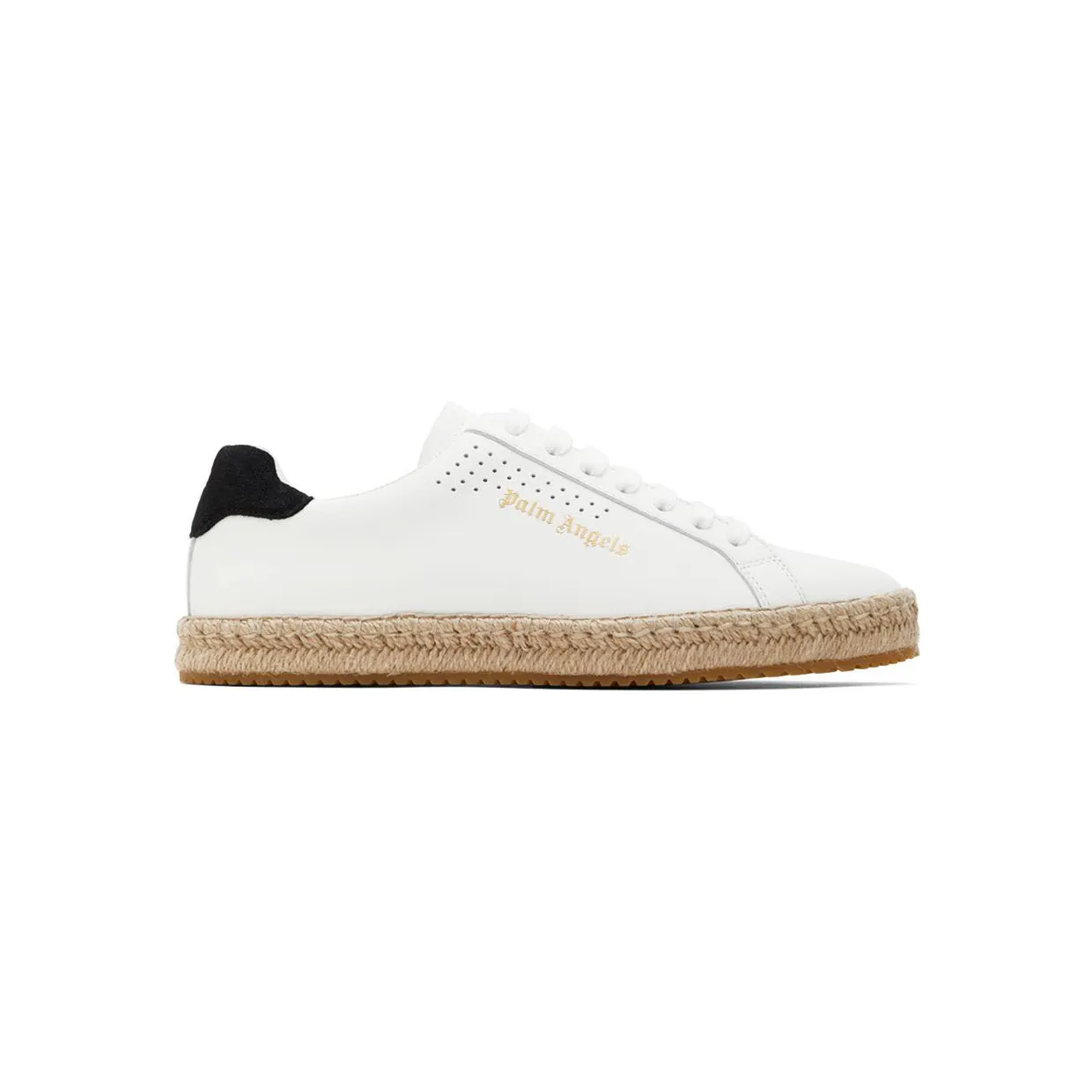 Palm Angels White Palm One Espadrille Sneakers (PMIB001S22LEA0010101)