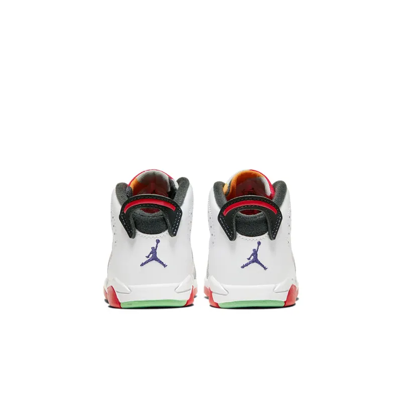 Jordan 6 Retro Hare (TD) Neutral Grey/White-True Red-Black (384667-062)