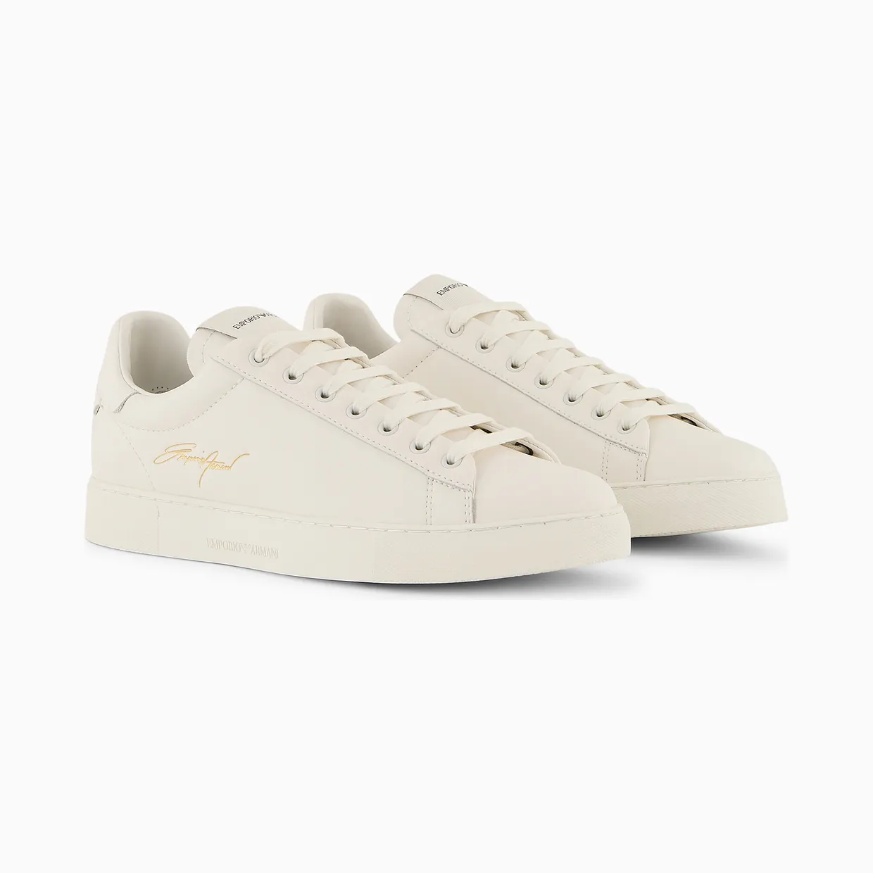 Armani Sneakers With Gold Signature Logo (X4X565-XM993-00894) (2)