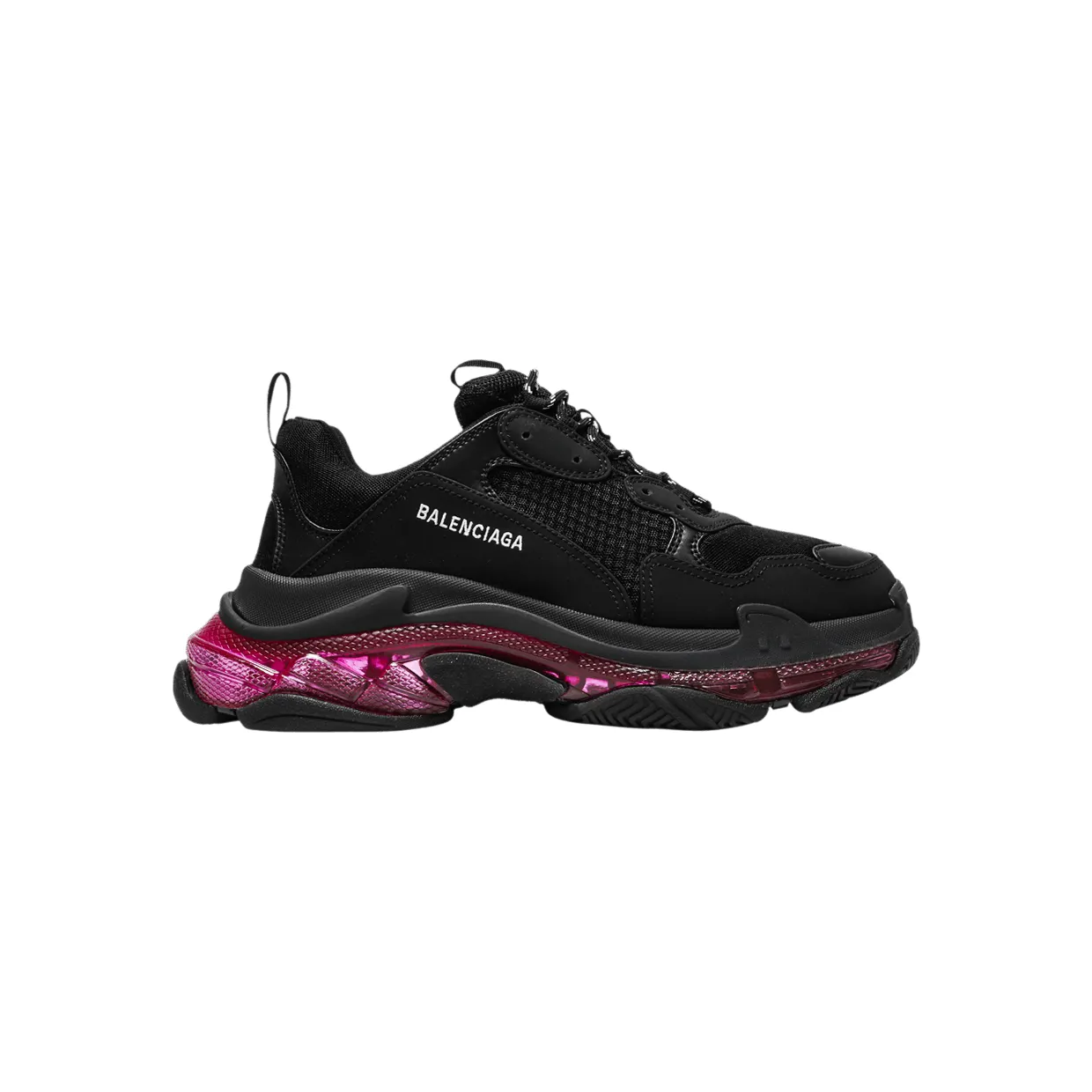 Balenciaga Triple S Clear Sole Neon Pink