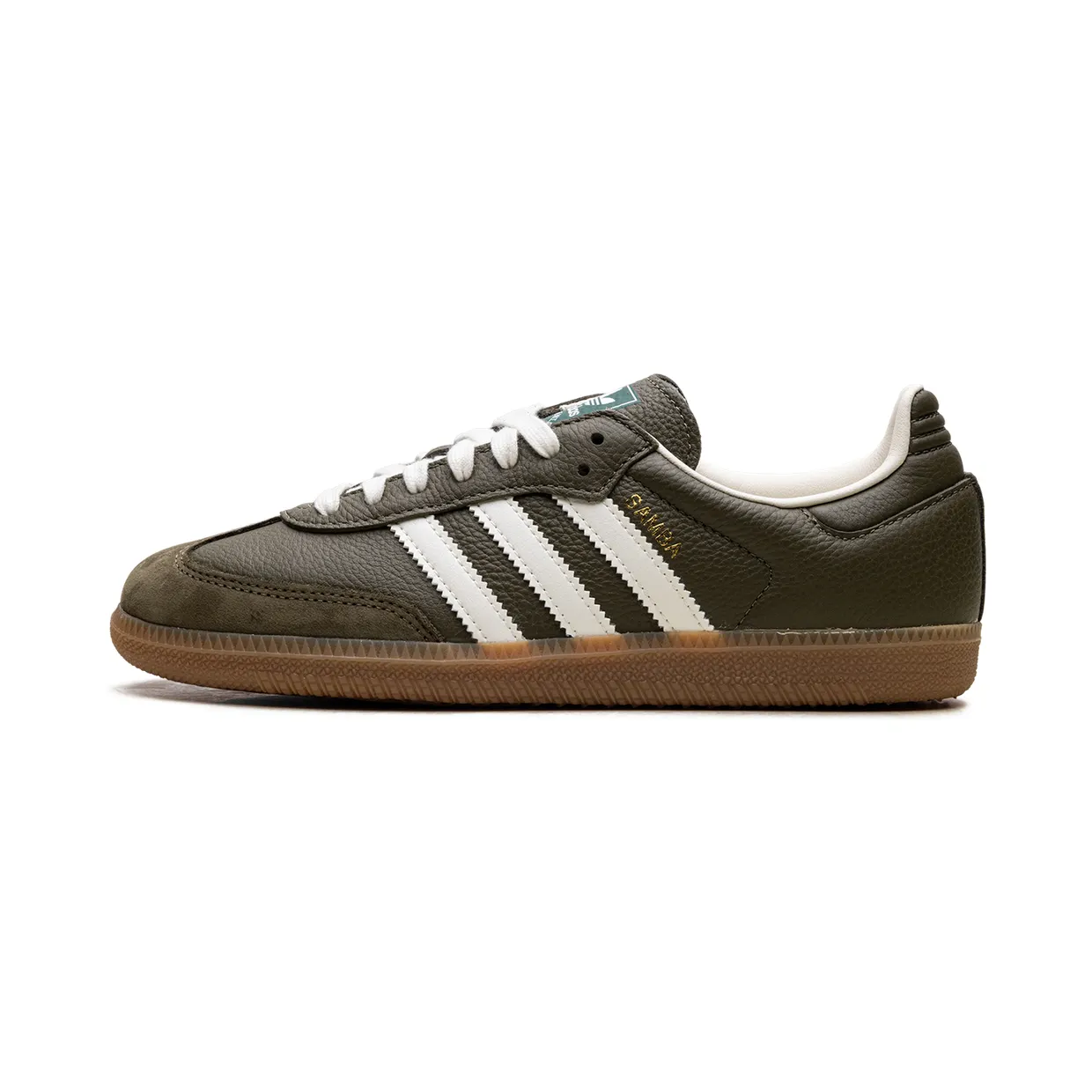 Adidas Samba OG "med dark khaki/off-white/gum" (JR0890)