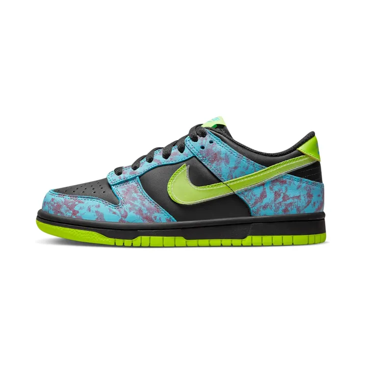 Nike Dunk Low SE 2 Acid Wash “Multi-Colour / Black / Baltic Blue / Volt” (DV1694-900)