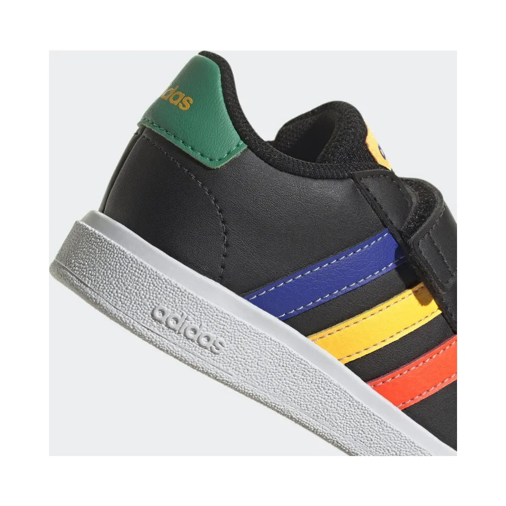Adidas Grand Court Lifestyle Hook and Loop Core Black / Lucid Blue / Court Green (HP8918)