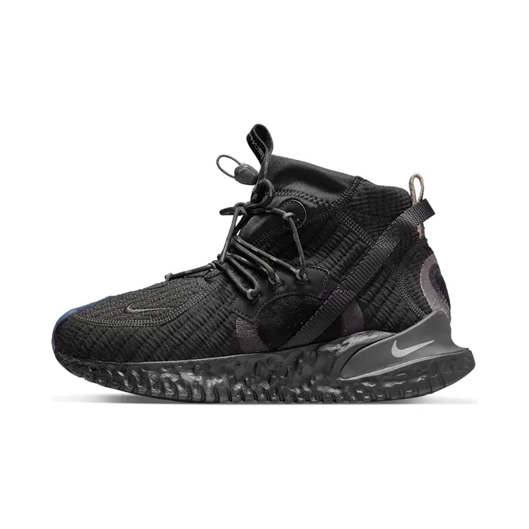 Nike Flow 2020 ISPA SE Black Iron “Dark Smoke Grey / Barely Green / Hyper Crimson / Black” (CW3045-002)