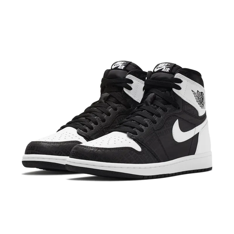 Jordan 1 Retro High RE2PECT (Derek Jeter) Black/White (555088-008)