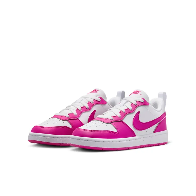 Nike Court Borough Low Recraft GS “Laser Fuchsia White” (DV5456-123)