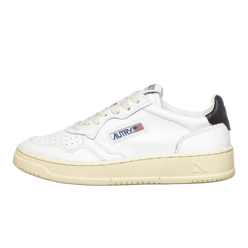 Autry Medalist Low Leather / Leather White / Black (AULWLL22)