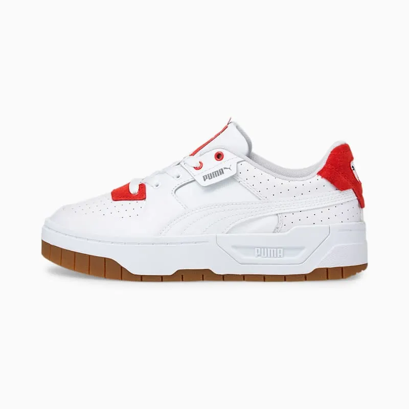 PUMA Cali Dream Heritage Women’ White/Gum/High Risk Red (384010-01)