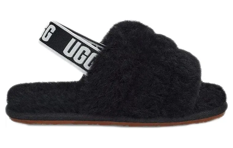 Ugg Fluff Yeah Slide 1098579T-BLK