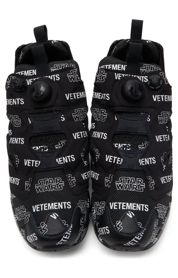 VETEMENTS Black Reebok Edition STAR WARS Instapump Fury Sneakers (UE52SN100B) (5)