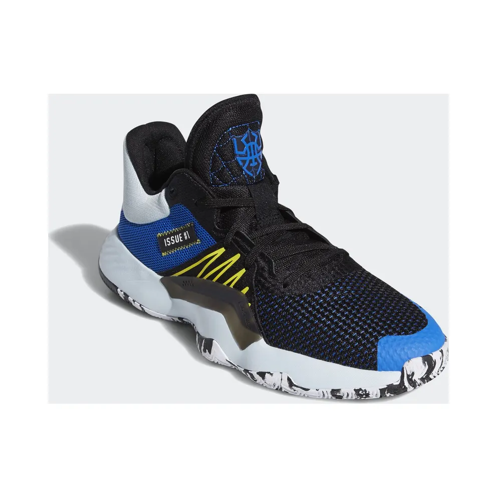 adidas D.O.N Issue #1 Black Black/Glory Blue/Shock Yellow (EF9908)