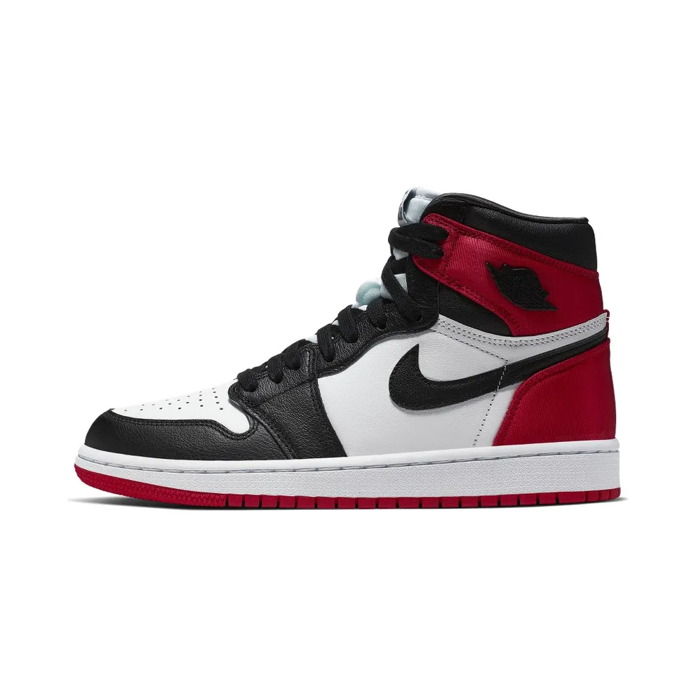Air Jordan Womens Nike AJ I 1 Retro High ‘Satin Black Toe’ (2019) (CD0461-016)