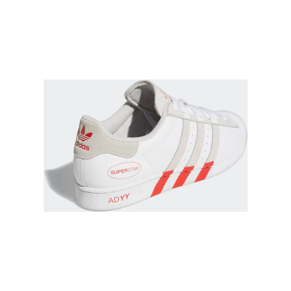 Adidas Superstar Cloud White / Grey One / Vivid Red (GY0995)