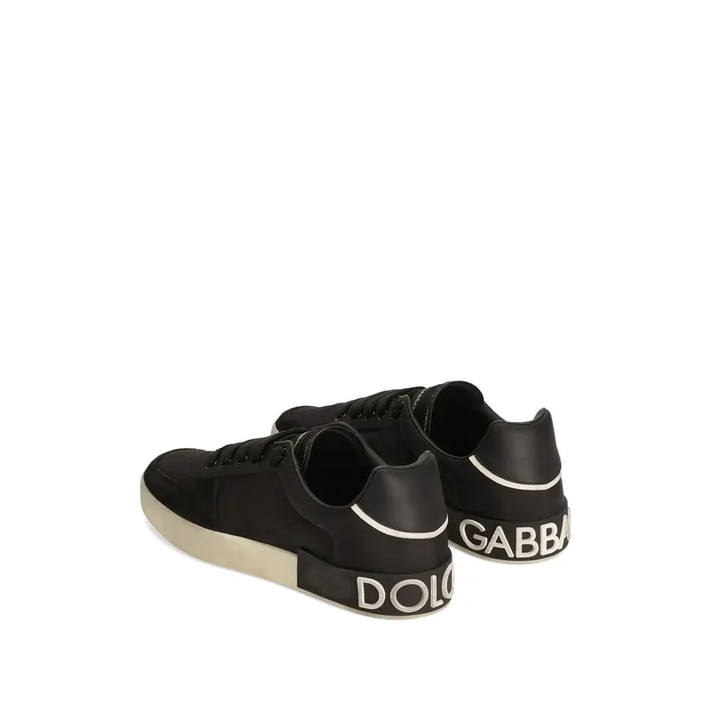 Dolce & Gabbana Portofino Nylon and Split Calfskin “Black” (CS2392 A0136 8B956)