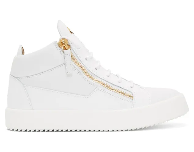 Giuseppe Zanotti White Kriss High-Top Sneakers (RU70009 72686)