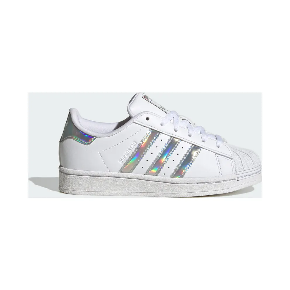 adidas Superstar Shoes Kids White / White / Silver Dawn (IG0239)
