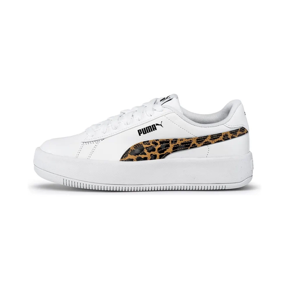 Puma Lily Platform Leo Damen-Sneakers Schwarz (384894-02)