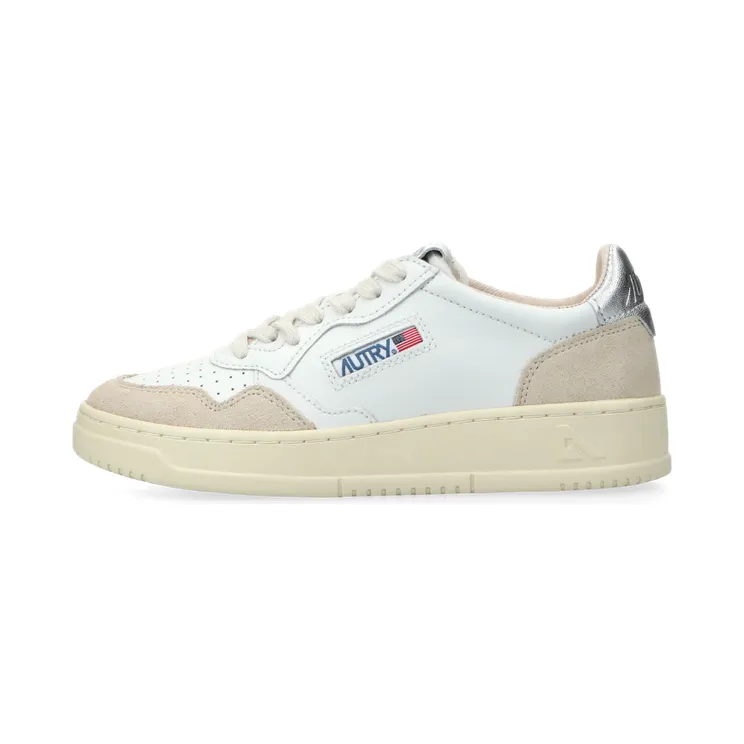 Autry Medalist Low W (leat / suede white / silver) – AULWLS74