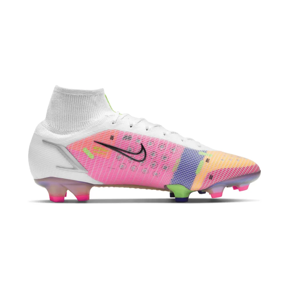 Nike Mercurial Superfly 8 FG White Multicolor White/Dark Raisin/Rage Green (CV0958-105)
