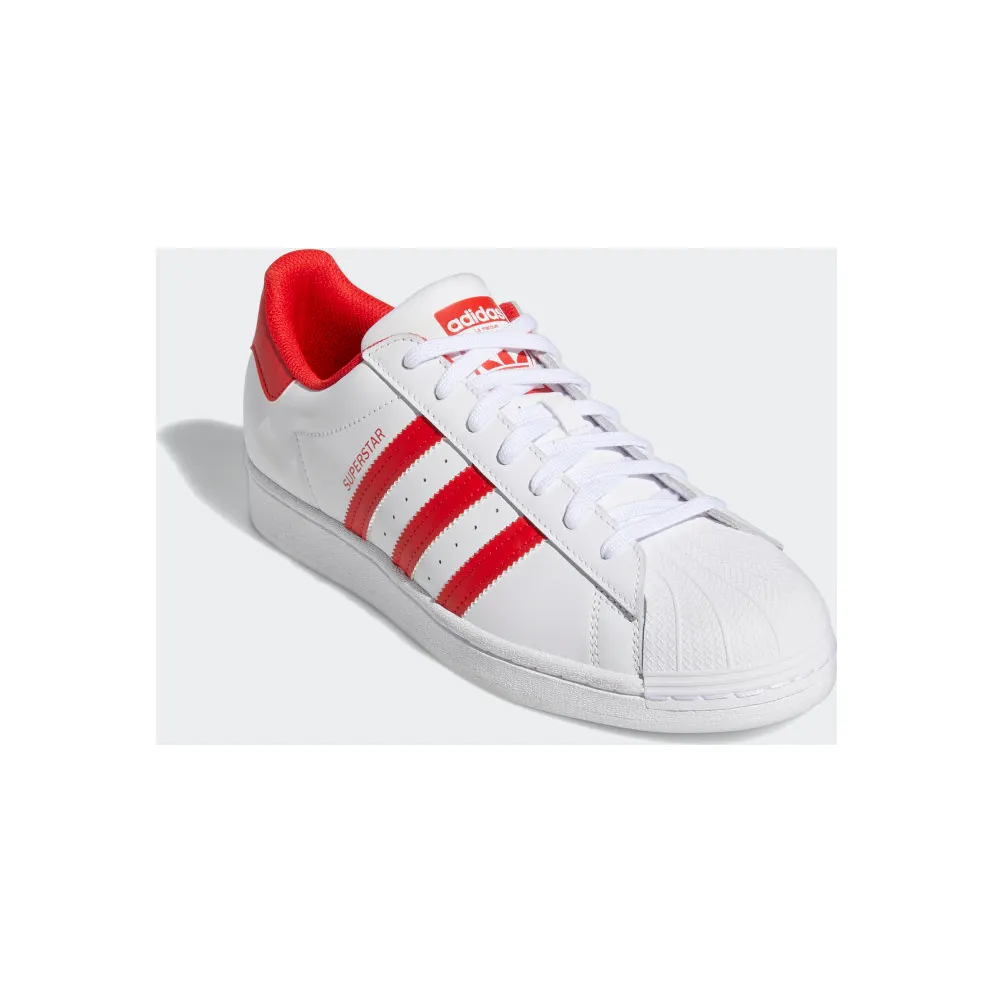 Adidas SUPERSTAR SHOES Cloud White / Vivid Red / Cloud White (GZ3741)
