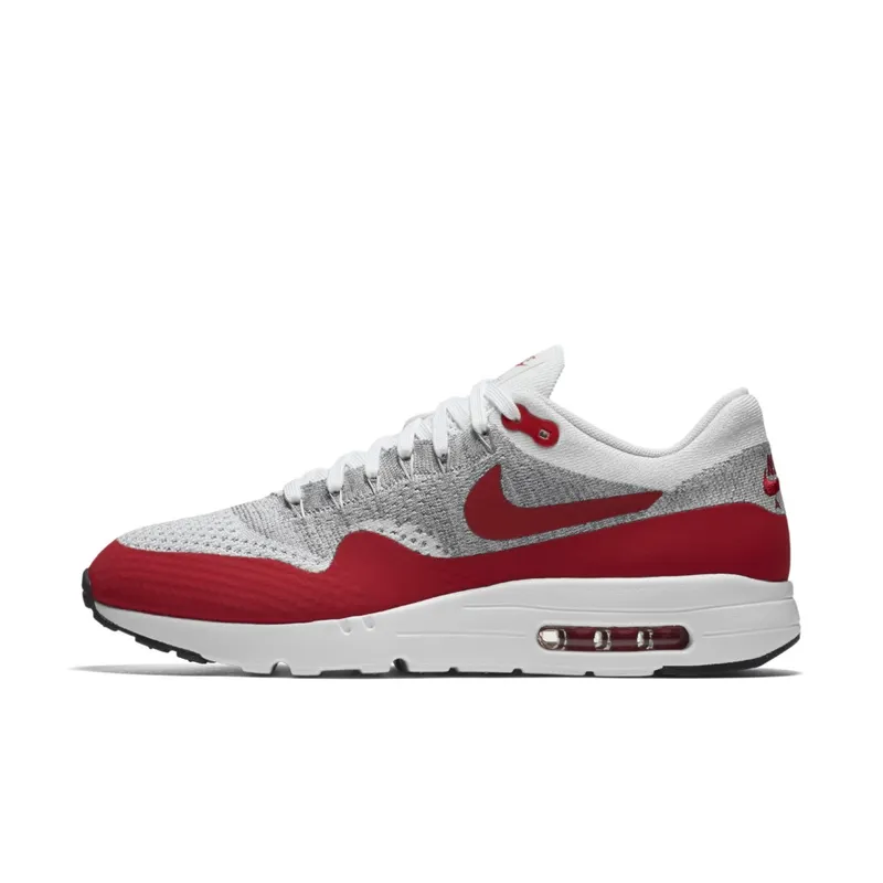 Nike Air Max 1 Flyknit OG White/University Red-Pure Platinum-Cool Grey-Wolf Grey-Black (843384-101)