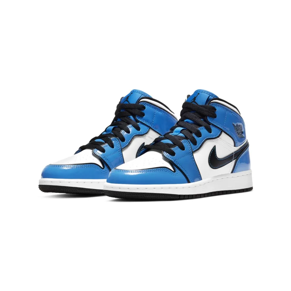 Jordan 1 Mid Signal Blue (GS) (BQ6931-402)