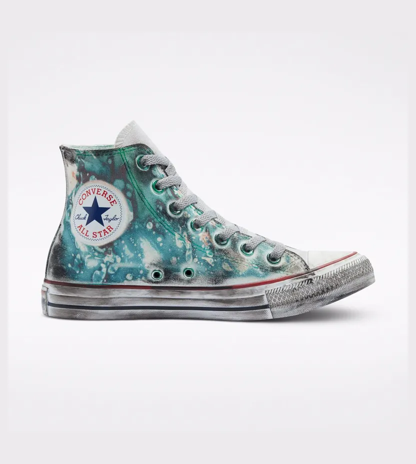 Converse Chuck Taylor All Star Tie-Dye Burnished Midsole Dirty Green Smoke In (A02119C)
