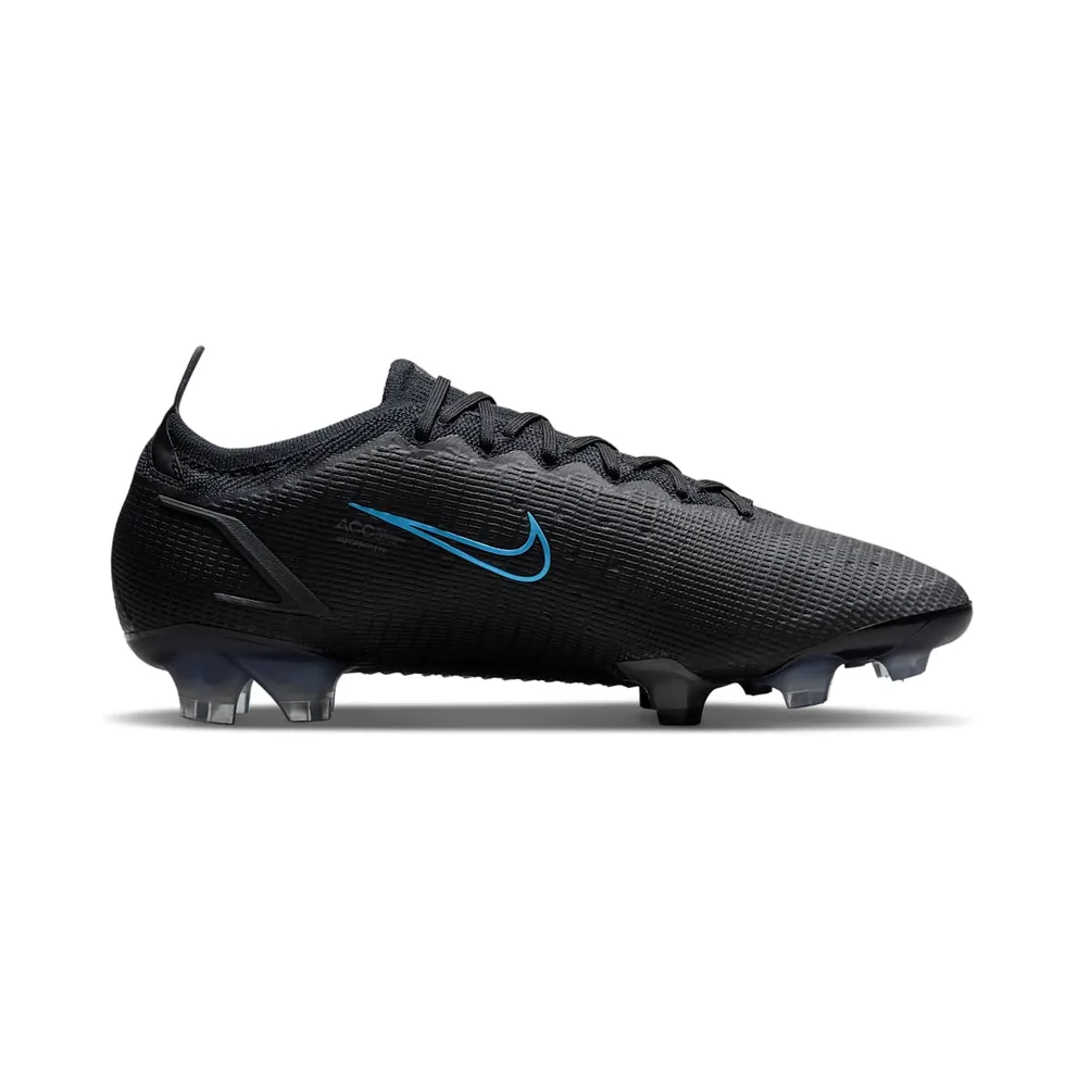 Nike Vapor 14 Elite FG Flyknit Black Iron Grey Blue (CQ7635-004)