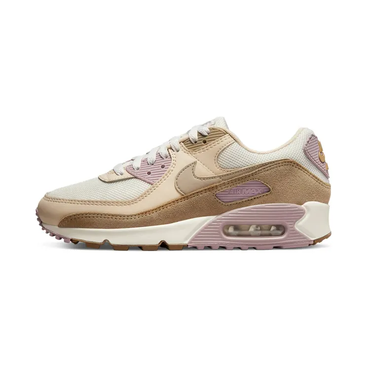Nike Air Max 90 Sail Tan Pink “Brown Kelp / Light Violet Ore / Rattan / Khaki” (DQ0885-300)
