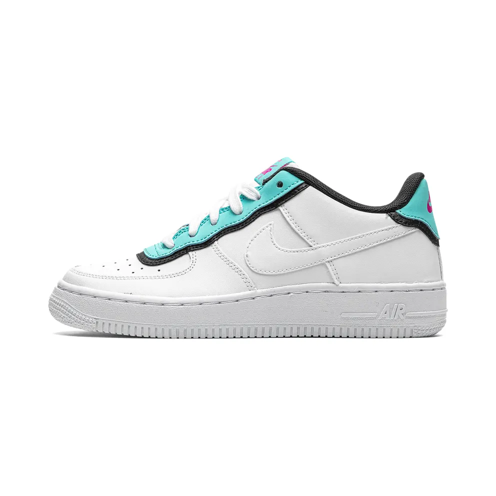 Nike Air Force 1 LV8 1 DBL GS “Double Layer – Aqua Black” (BV1084-100)