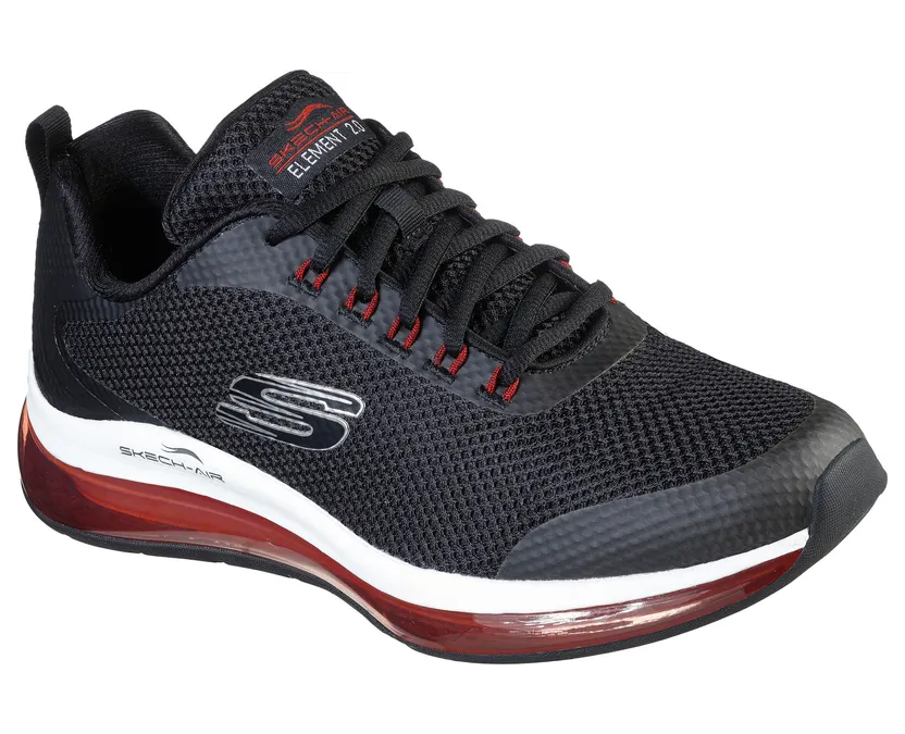 Skechers Skech-Air Element 2.0 – Lomarc – Zwart / Rood (232036 BKRD)