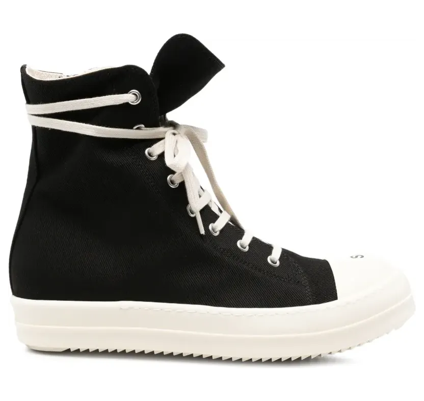 Rick Owens DRKSHDW Tower sneakers in black/milk white So Cunt DU02F6800DOEP7/T_DARKS-911_600-46