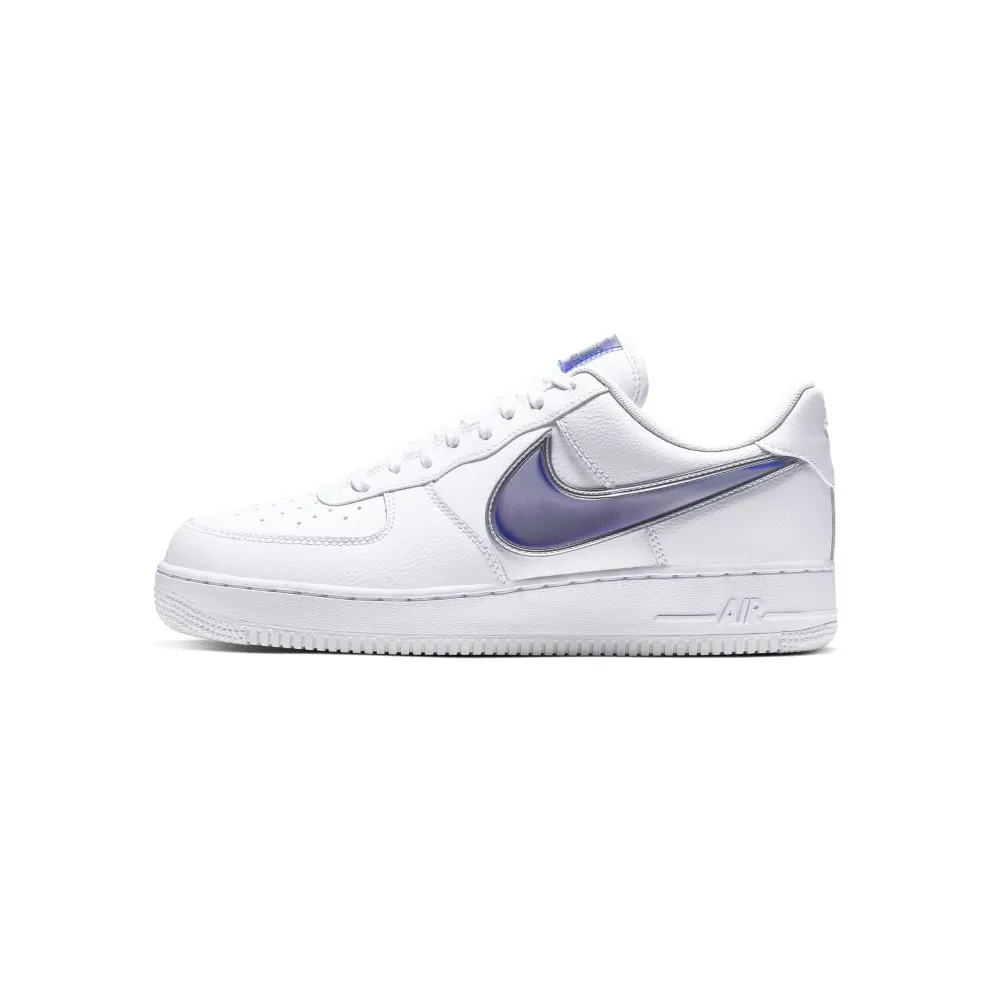 Nike Air Force 1 Low Oversized Swoosh White Racer Blue White/Racer Blue (AO2441-101)