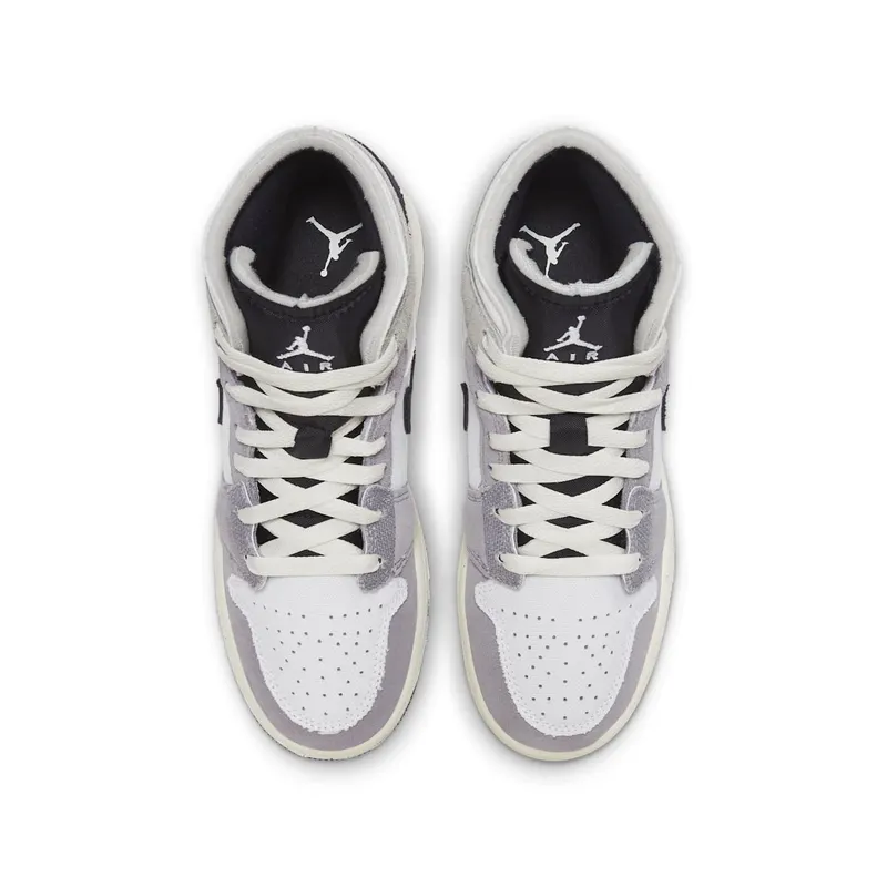 Air Jordan 1 Mid SE Craft GS “Cement Grey” (FD9091-002)