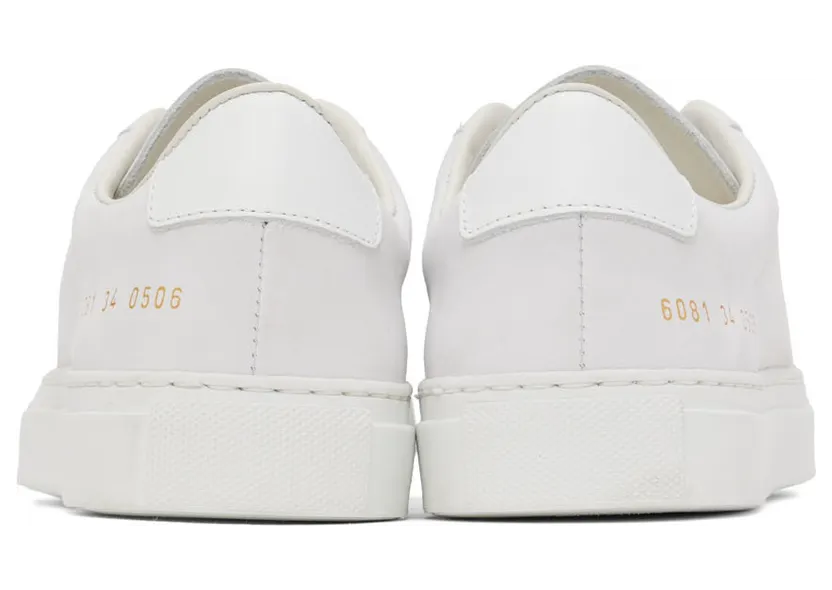 Common Projects White Retro Low Sneakers (6081) (2)