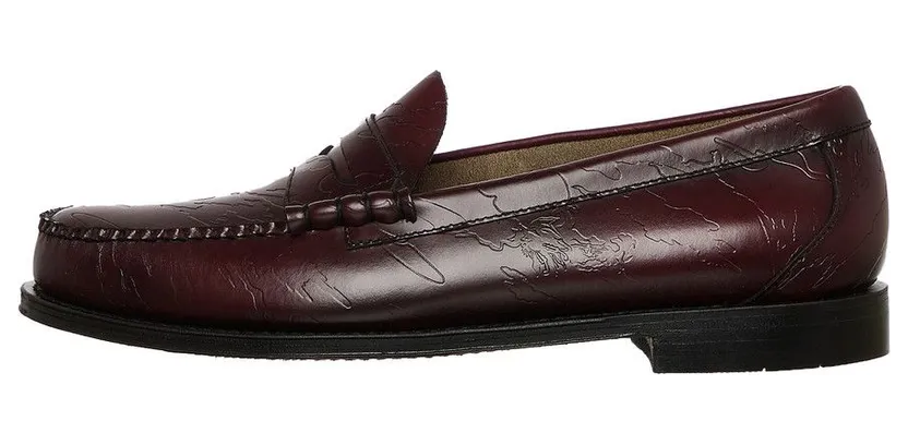 G.H. Bass & Co. Weejun Heritage Larson Maharishi Emb Black Lthr (BA91010M-000)