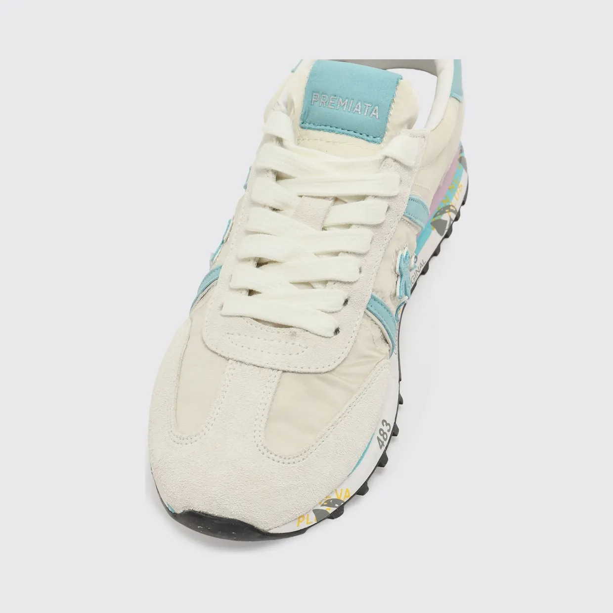 Premiata Lucyd Nylon and Suede Sneakers White (LUCYD018143) (3)