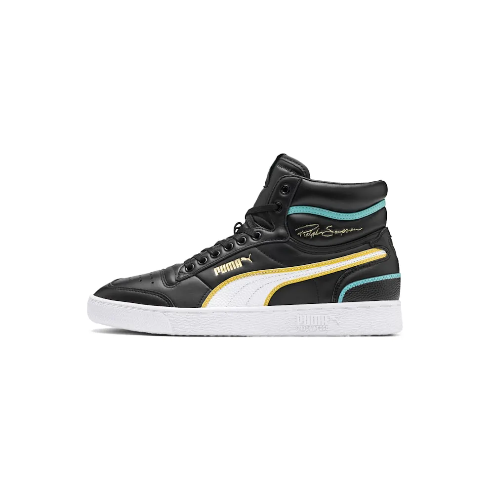 Puma Ralph Sampson Mid OG Black Teal Puma Black/Puma White-Teal (370842-01)