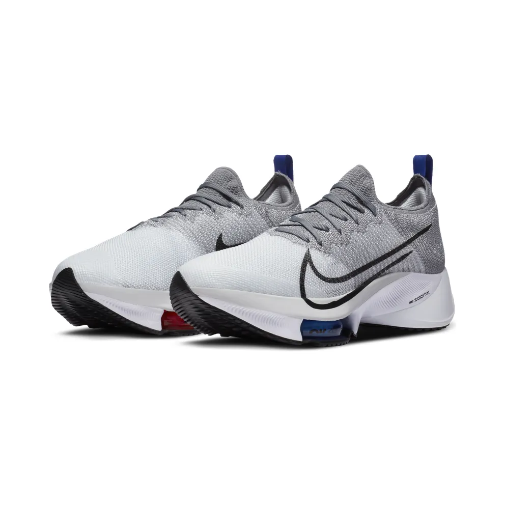 Nike Air Zoom Tempo Next% Particle Grey White Particle Grey/Pure Platinum-Bright Crimson-White (CI9923-002)