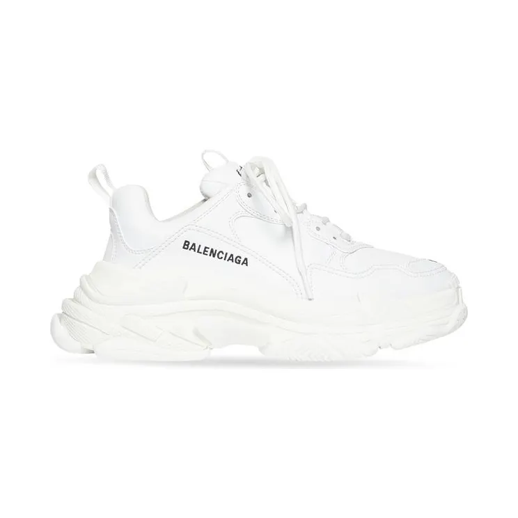 Balenciaga Triple S Synthetic Leather Triple White (W) (524039W2FA59000)