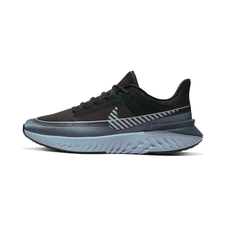 Nike Legend React 2 Shield Reflective “Black / Dark Grey / Wolf Grey / Reflect Silver” (BQ3382-001)
