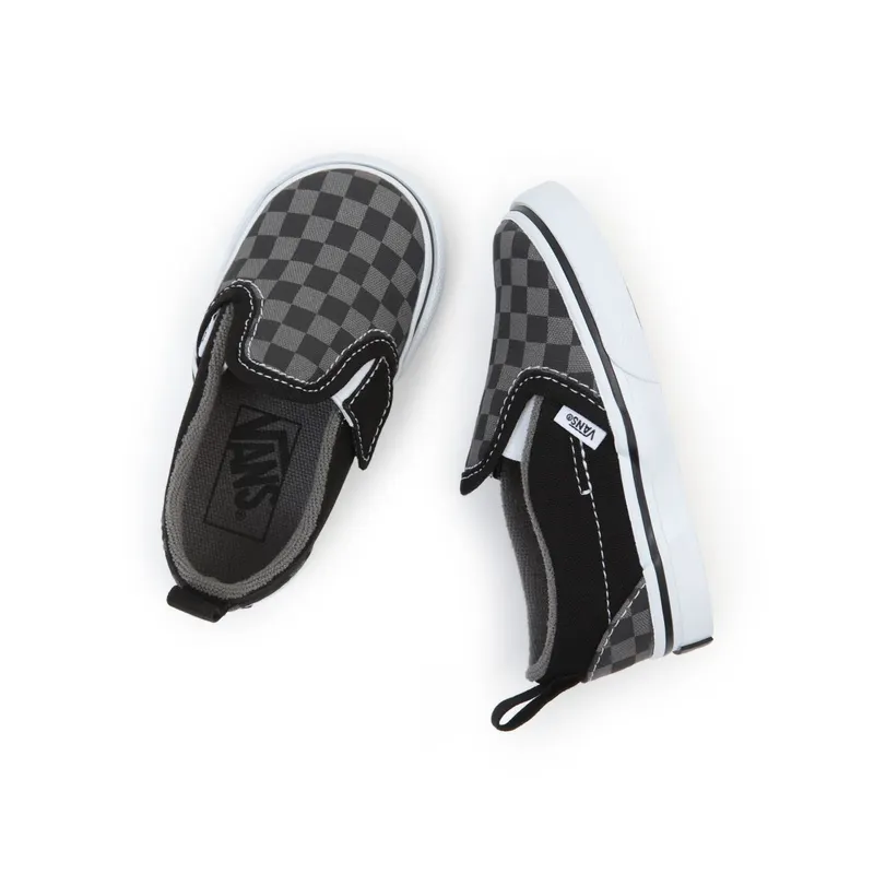 VANS Checkerboard Slip-on Velcro Peuterschoenen Black (VN0A3488EO0)